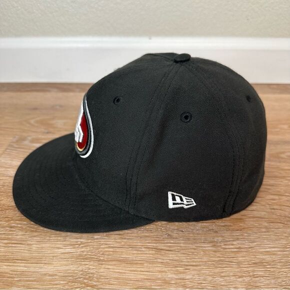 New Era San Francisco 49ers Black Fitted Men's Hat, Size: 7 3/8 - Picture 4 of 11